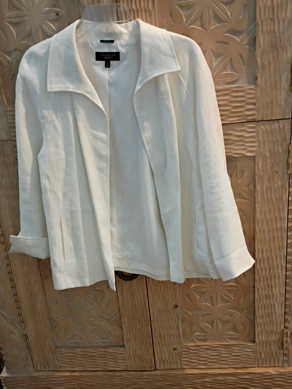 Talbots Ivory Open-Front Women's Blazer Jacket